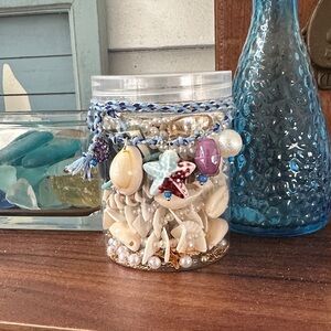 MYSTERY MERMAID BEACH THEME JEWELRY JAR
